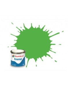 Humbrol - AA7081 - 208 Fluorescent Signal Green Gloss - 14ml Enamel Paint  - Hobby Sector