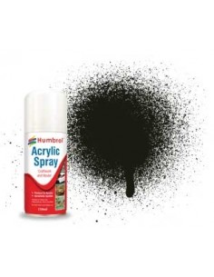 Humbrol - AD6163 - 163 Dark Green Satin - 150ml Acrylic Spray Paint  - Hobby Sector