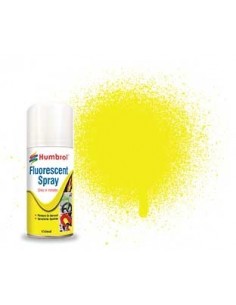 Humbrol - AD6204 - Fluorescent Yellow - 150ml Tinta Acrílica Spray  - Hobby Sector