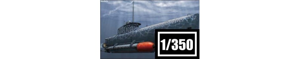 Kits de modelismo de submarinos à escala 1/350
