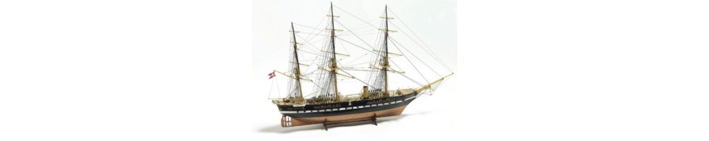 Kits de modelismo de barcos de madeira